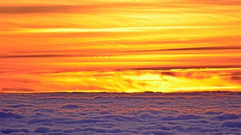 Download Wallpaper 2048x1152 Sunset Clouds Dusk Sky Ultrawide