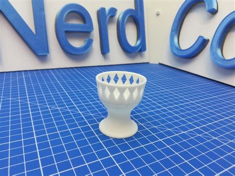 3d Printed Egg Cup With Crown By Nerd Corner Pinshape