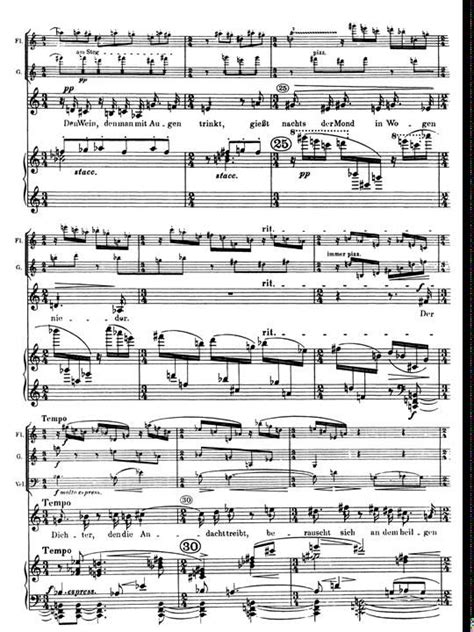 Schoenberg Pierrot Lunaire Op 21 1 Mondestrunken Partitura