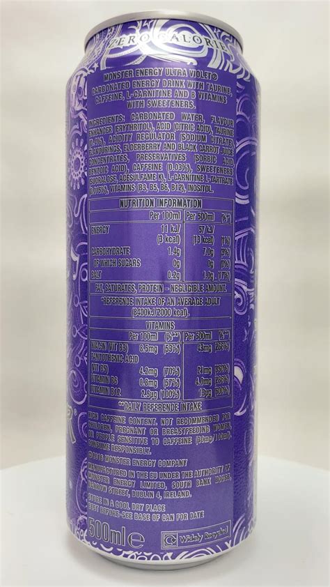 Monster Energy Ultra Violet Energy Drink Cans Uk
