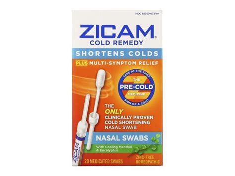 Zicam Cold Remedy Nasal Swabs 20 Count