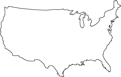 Maps Of The Us Blank