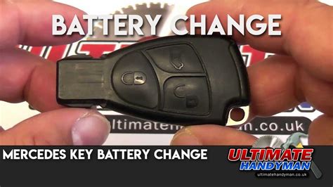 The key fob does not work consistently. Mercedes key battery change - YouTube