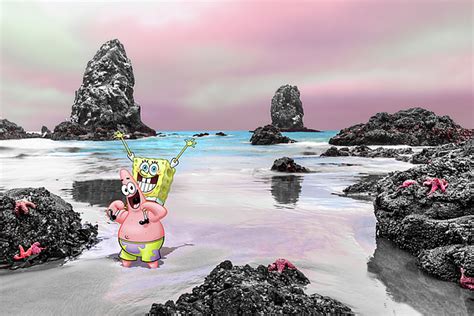 Spongebob And Patrick Kissing In Bed