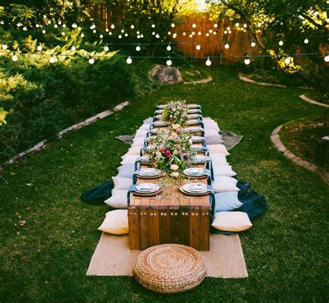 Tips To Throw A Boho Chic Outdoor Dinner Party Outdoor Dinner
