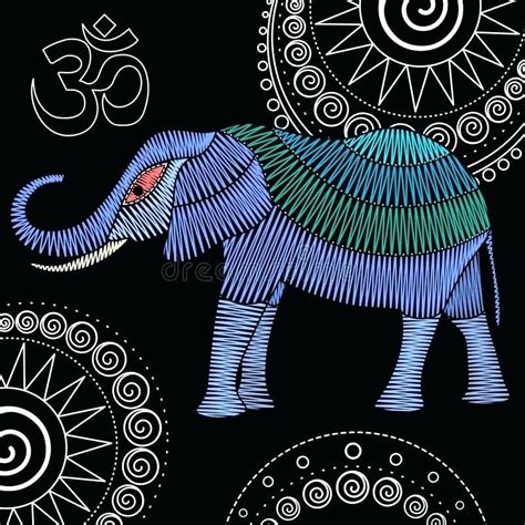 Elephant Print Vector At Collection Of Elephant Print