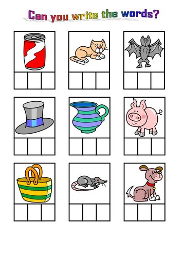If you want to teach your children how to read then word families are a good place to start. Write the CVC words by teresa1978 - Teaching Resources - Tes