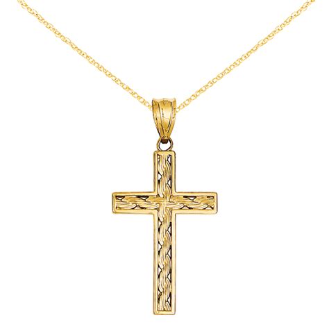 We did not find results for: Primal Gold - Primal Gold 14 Karat Yellow Gold Rope Cross Pendant with 18-inch Cable Rope Chain ...