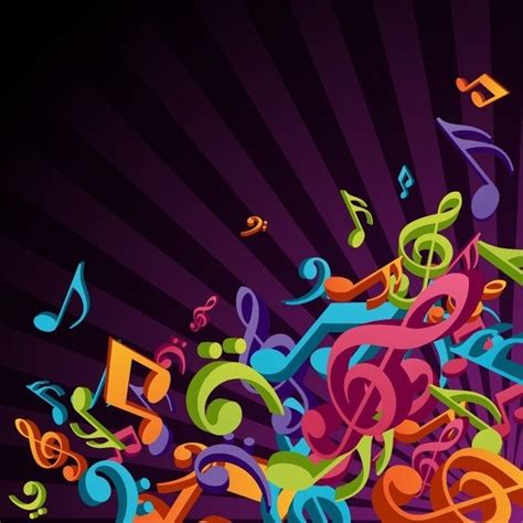 3d Colorful Music Vector Background Free Vector In Encapsulated