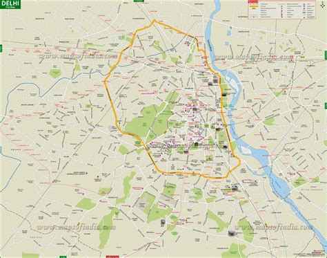 Mapas de Delhi Índia MapasBlog