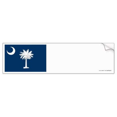 South Carolina State Flag Bumper Sticker South Carolina