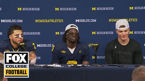 Postgame Presser J J McCarthy Blake Corum Rod Moore On Michigan S Victory Over Ohio State