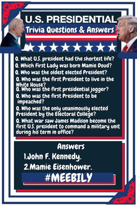 President Trivia And Answers