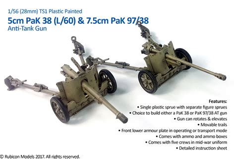 280058 Pak 38 Pak 9738 At Gun With Crew May 40 Miniatures