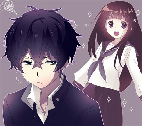 Oreki Houtarou And Chitanda Eru Anime Casal Anime Casal