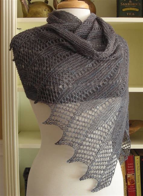 We'll share with you how we do it. Knitting Pattern for Mistral Wrap - This lace stole can be ...