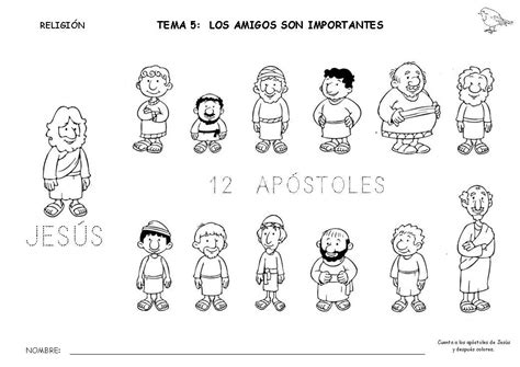 10 Dibujos De Los 12 Apostoles Y Sus Nombres