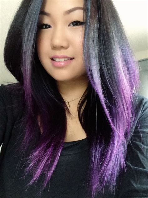 It would only last for about a day, but it did show up nicely. 30 Luxuriously Royal Purple Ombre Hair Color Ideas