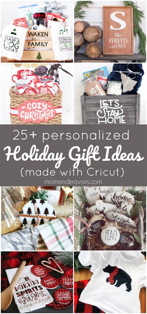 Diy christmas gifts made with cricut. 25+ DIY Personalized Holiday Gift Ideas (made with Cricut ...