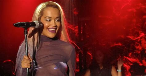 Rita Ora Goes Braless In Racy Outfit As She Stuns On Stage For Los Angeles Show Irish Mirror