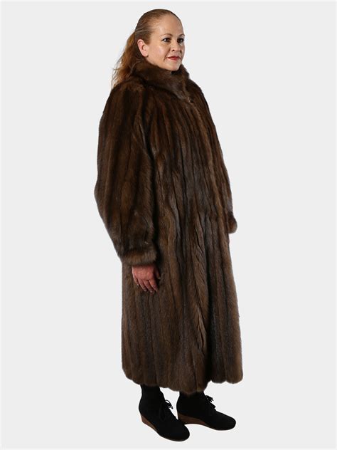 Russian Sable Fur Coat Womens Large Estate Furs