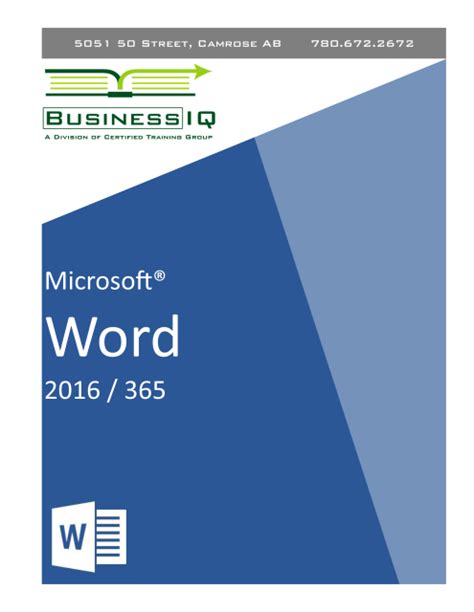 Microsoft Office Word 2016365 Course