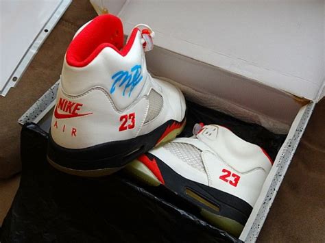Air Jordan V Game Worn Autographed Michael Jordan Pe Air Jordans