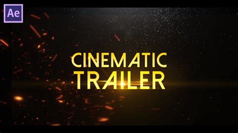 Cinematic Title Animation In After Effects After Effects Tutorial