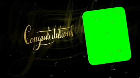 Congratulations Green Screen For Video Editing Youtube Free