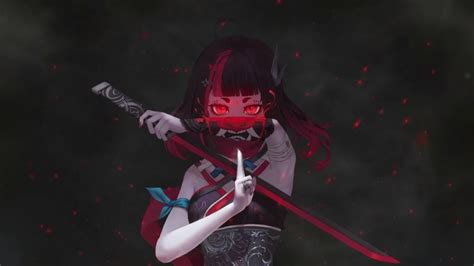 Demonic Ninja Girl Warrior Live Wallpaper 1920x1080