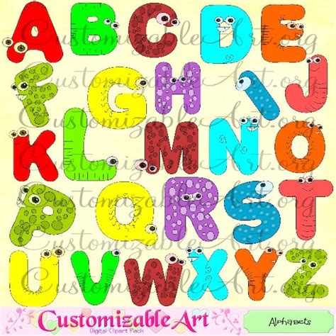 Cute Alphabet Clipart