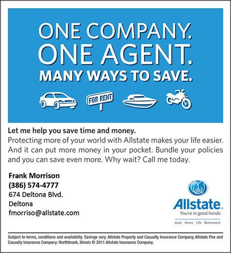 Online, through a call center, or with an agent. Christians In Business - Allstate - Morrison Associates Insurance Group LLC - Details
