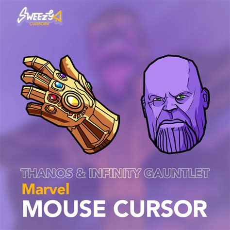Thanos Infinity Gauntlet Cursor Marvel Cursor Sweezy Custom Cursors