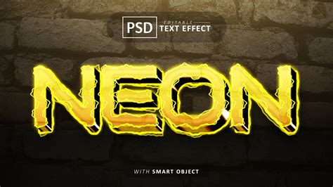 Artstation 3d Neon Psd Fully Editable Text Effect Layer Style Psd