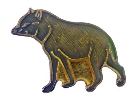 Wild Boar Vintage Enamel Pin Lapel Badge T Pinback Etsy