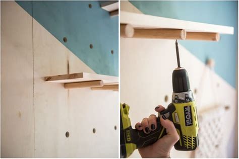 Diy Plywood Pegboard Wall So Cool And Chic Wall Paneling Peg Board