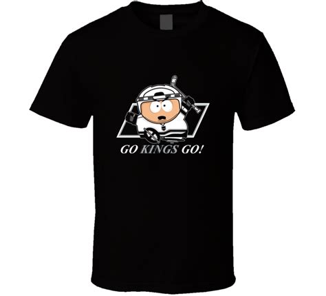 Cartman La Kings T Shirt Southpark Tv Go Kings Go Hockey