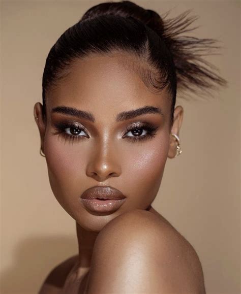 pin by cheila mendes on make up in 2023 dark skin makeup makeup for black skin glam makeup look