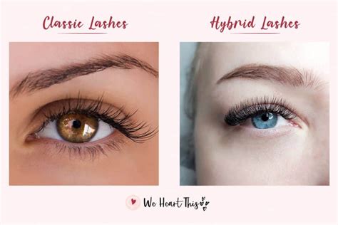 Classic Lashes Vs Hybrid Lashes Compare The Differences In These Lash