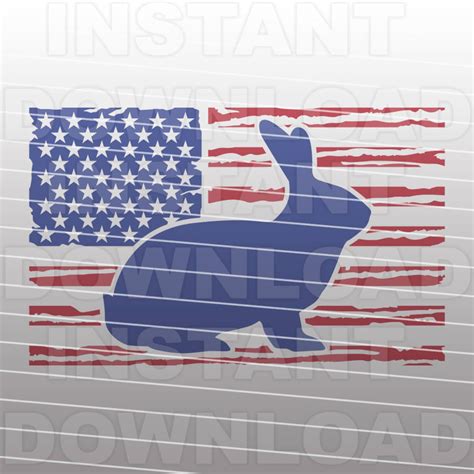 Show Rabbit Usa Flag Svg Filelivestock Svgfarm Girl Svg Etsy