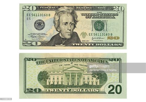 Front And Back Side Of The New Twenty Dollar Bill Nyhetsfoto Getty Images