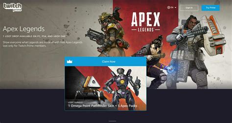 Apex Legends Twitch Prime Pack How To Get It For Free