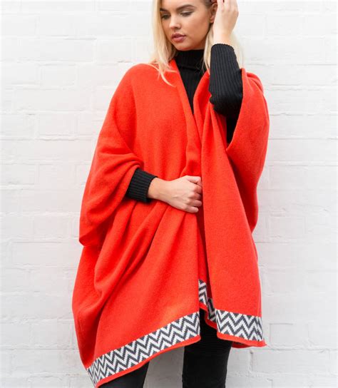 Geometric Knitted Blanket Cardigan By Gabrielle Vary Knitwear