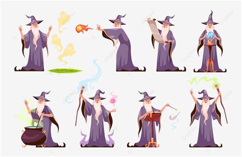 Wizard Magic Vector Design Images Magic Character Wizard Magical