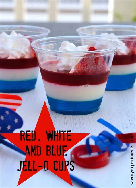 Red White And Blue Jello Cups A Patriotic Treat