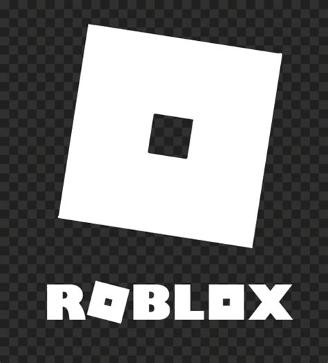 Hd Roblox White Text Logo With Symbol Sign Icon Png Citypng