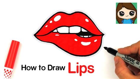 Aesthetic Lips Drawing Step By Step Img Napkin