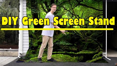 How To Make A Diy Green Screen Stand Youtube