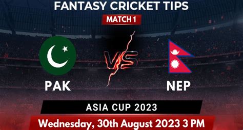 Pakistan Vs Nepal Asia Cup 2023 Match Prediction Pitch Report Playing