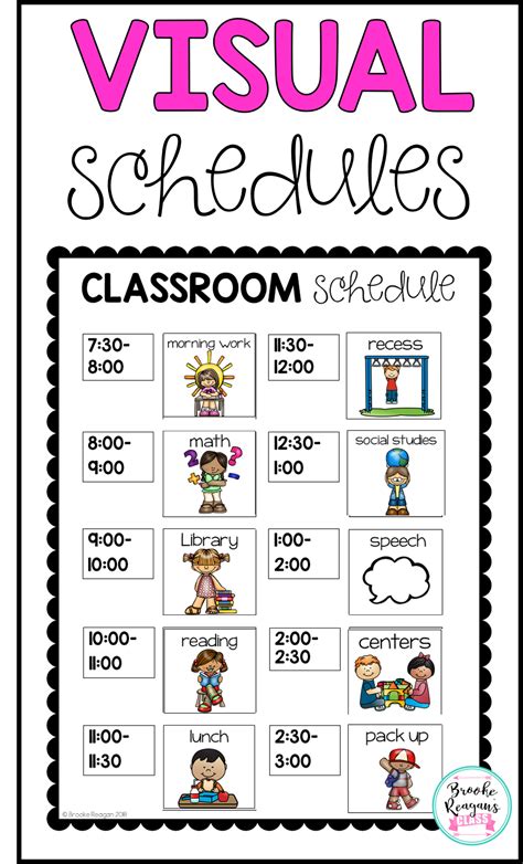 Visual Schedules Editable To Fit Your Specific Classroom Needs